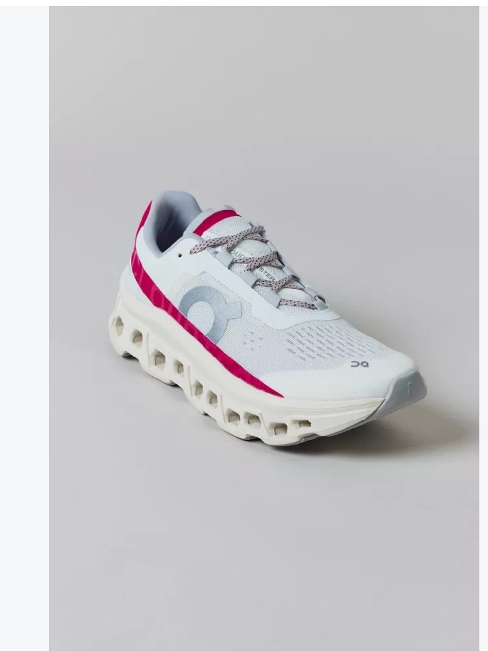 On Running Women's Cloudmonster Sneaker — Ivory / Grenadine